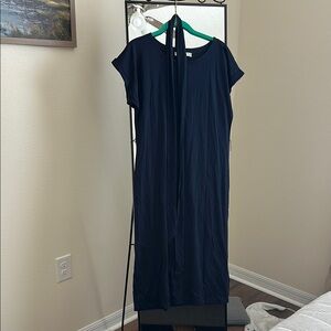 Navy Blue Loft Midi Dress